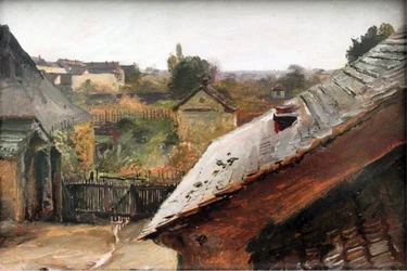 Widok na dachy i ogrody